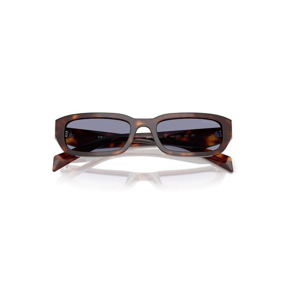 New PRADA Havana Rectangle SPRB06 15W-03N Sunglasses Women - Picture 4 of 6